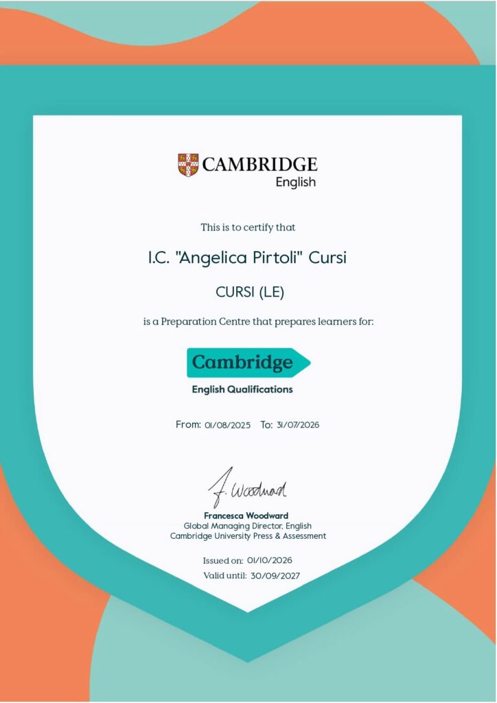 I.C. “Angelica Pirtoli” – Cambridge Preparation Center
